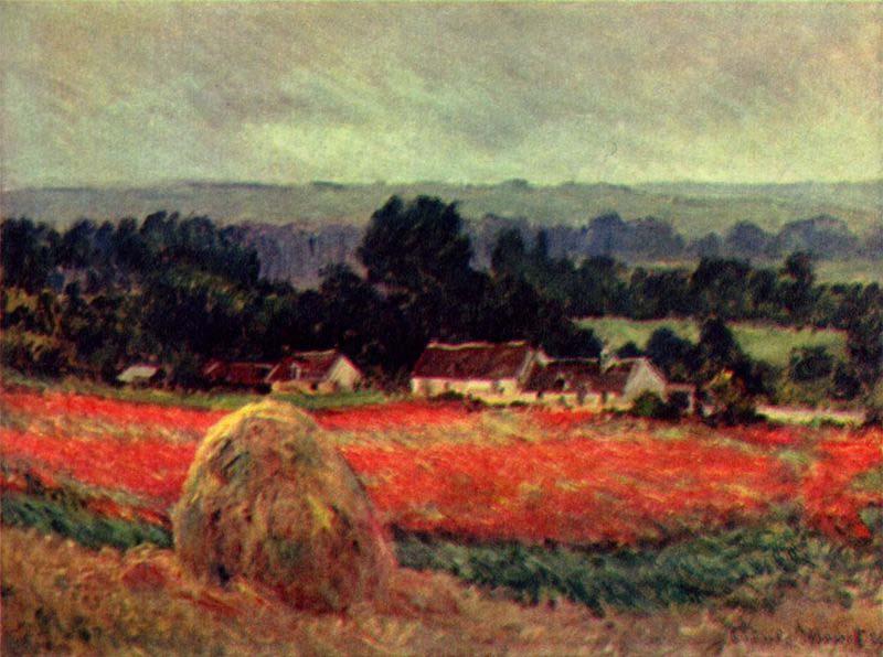 Claude Monet Das Mohnblumenfeld France oil painting art